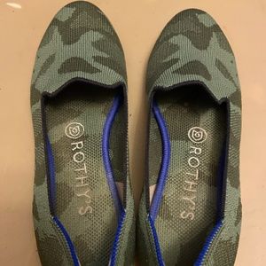 Camo green Rothy’s